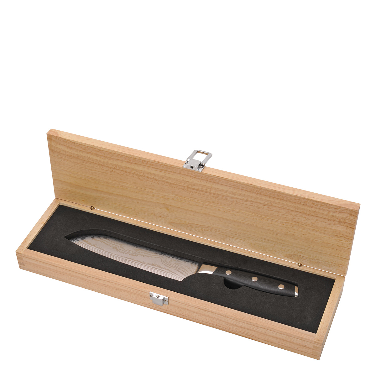 Cuțit santoku din oțel de Damasc 18 cm - Platinum