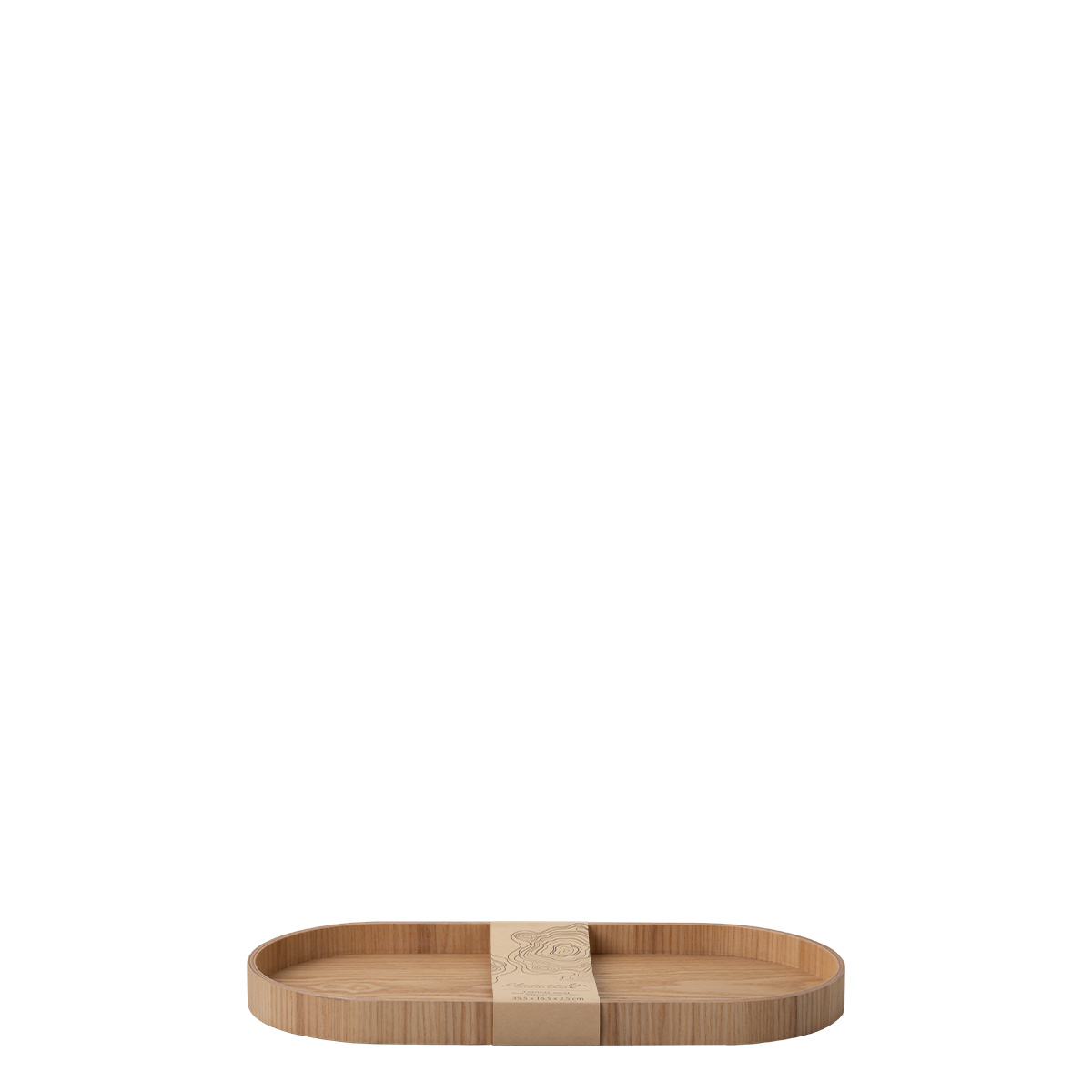 Tavă ovală 35.5 x 16.5 x 2.5 cm – Elements Wood frasin