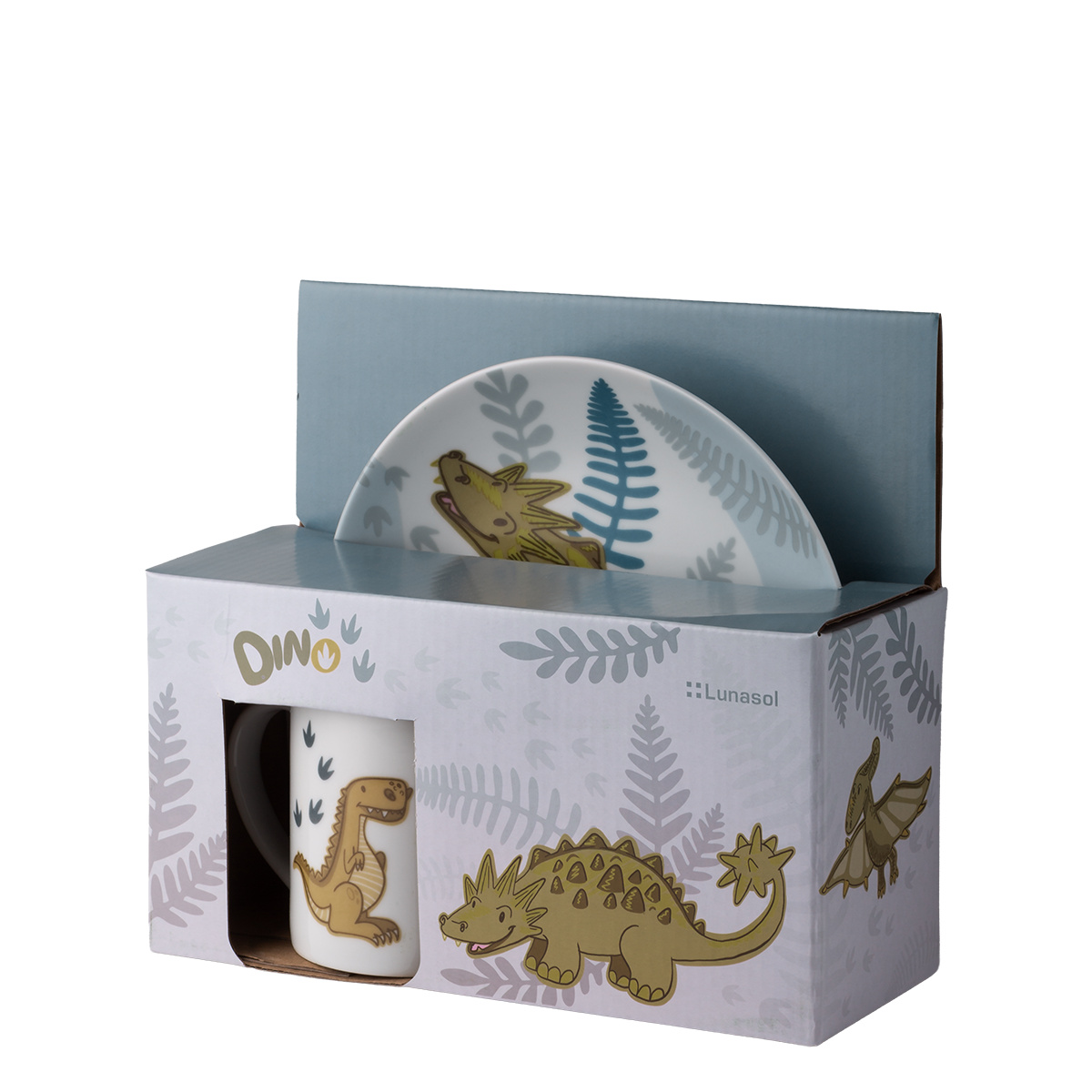 Set de porțelan pentru copii Dino 3 buc. – KIDS WORLD