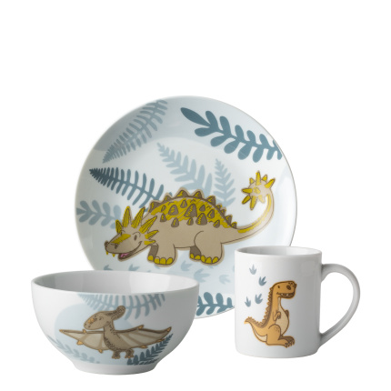 Set de porțelan pentru copii Dino 3 buc. – KIDS WORLD