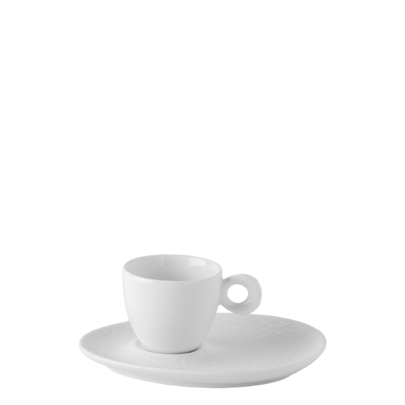 Farfurioară pentru cafea mokka structurată - Flow