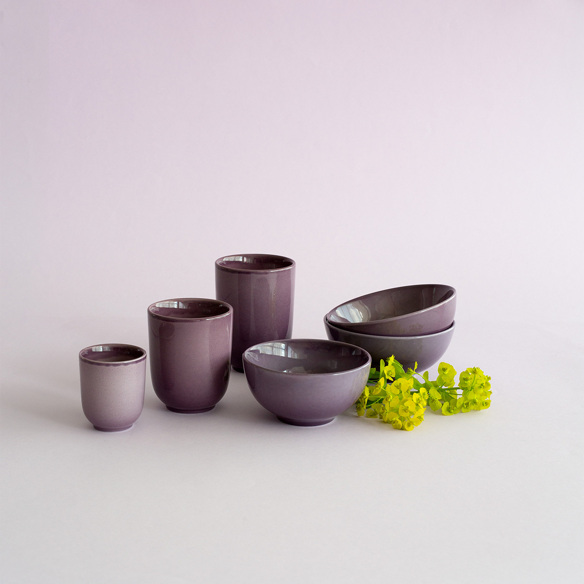 Ceașcă fără toartă 300 ml | Gaya Solatelier Aubergine