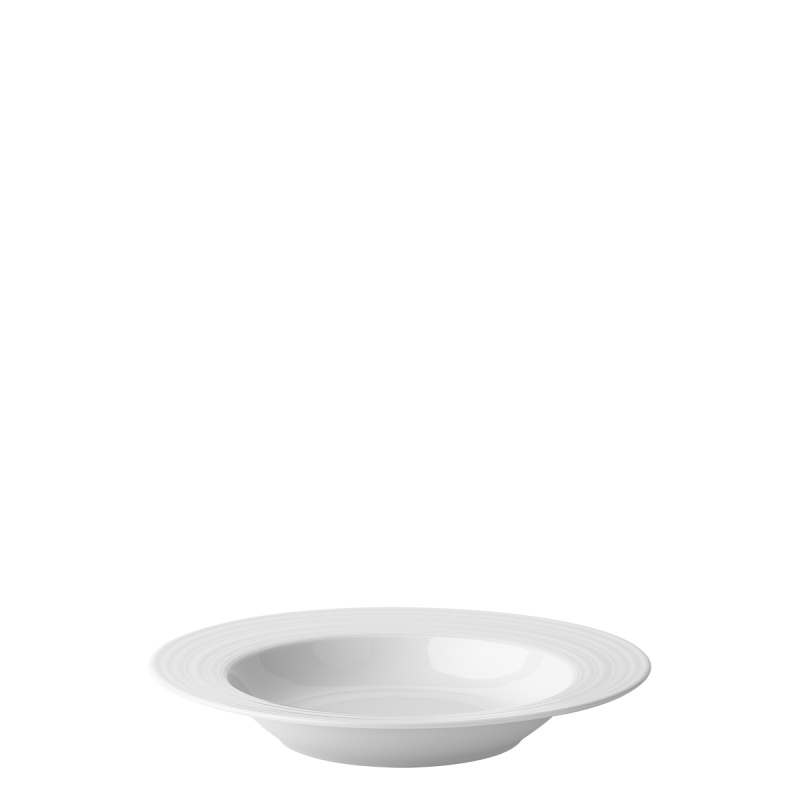 Farfurie adâncă cu margine Deco 22 cm set 6 buc. – UNIVERS alb