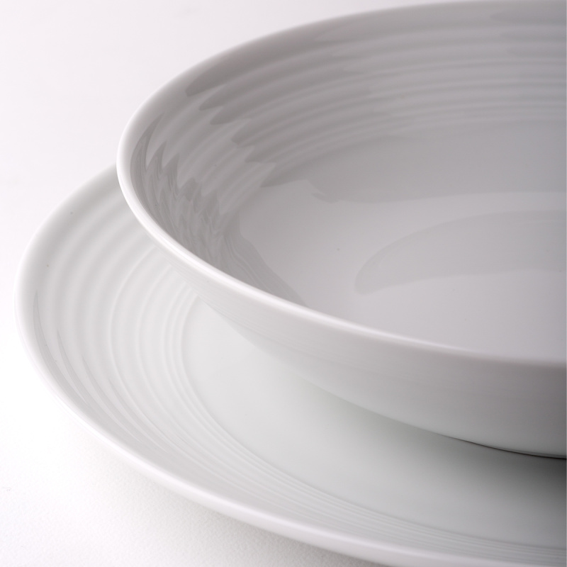 Farfurie întinsă Coupe classic Deco 27 cm set 6 buc. – UNIVERS alb