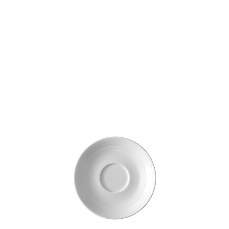 Farfurioară pentru moka cu margine Deco 12 cm set 6 buc. – UNIVERS alb