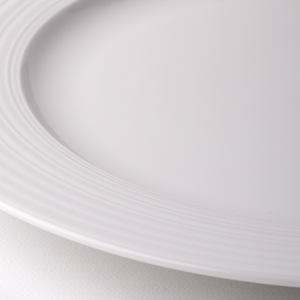 Farfurie întinsă cu margine Deco 20,5 cm set 6 buc. – UNIVERS alb