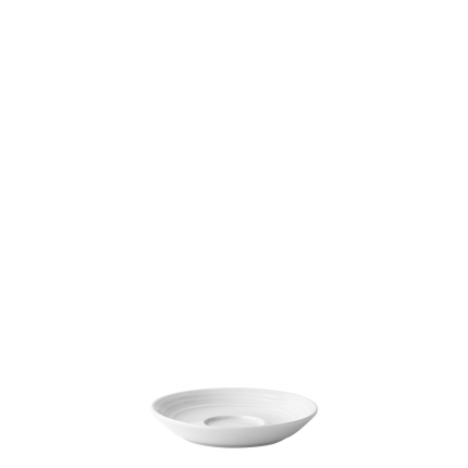 Farfurioară pentru moka cu margine Deco 12 cm set 6 buc. – UNIVERS alb
