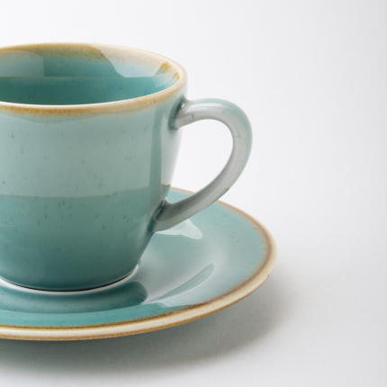 Farfurioară pentru cafea 15,5 cm - Gaya Sand turcoaz