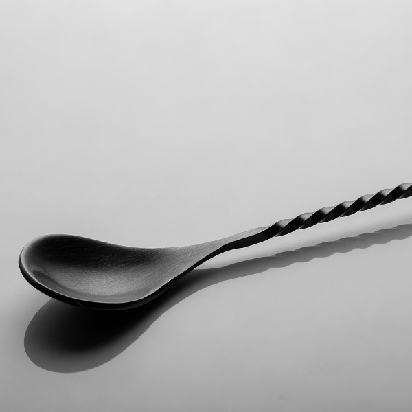 Lingură de bar PVD negru mat 28 cm – Basic Bar