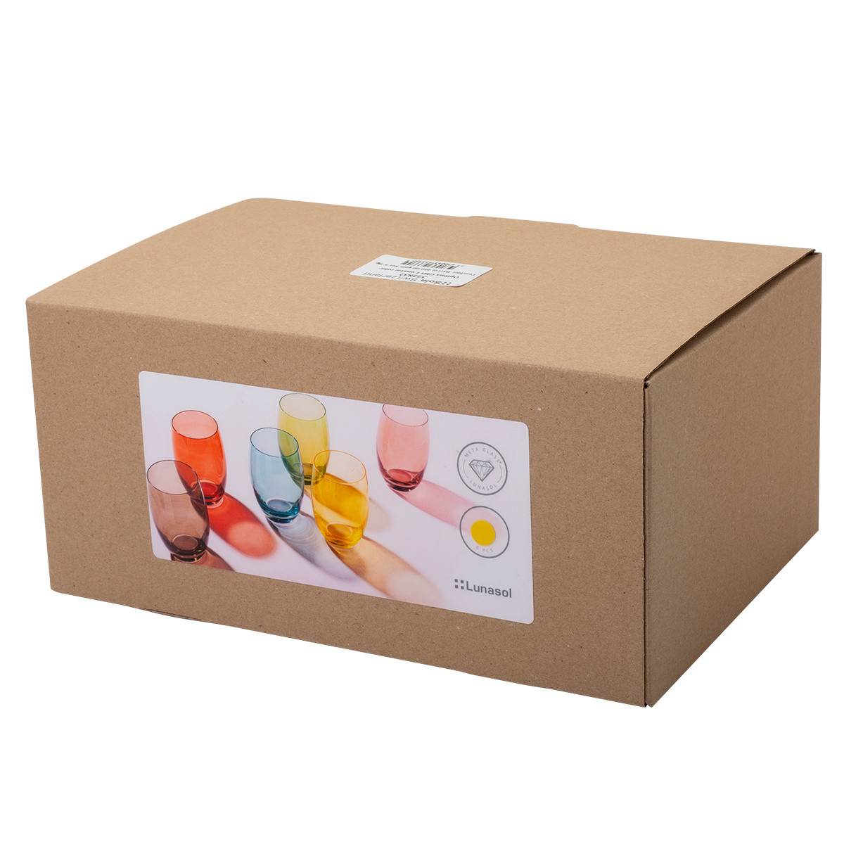 Pahare Tumbler burgundy 460 ml 6 buc - Optima Glas Lunasol