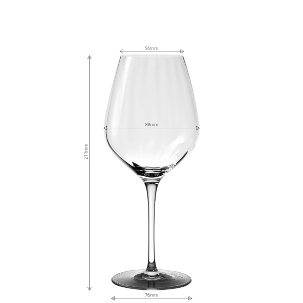 Pahare pentru vin alb 430 ml set 6 buc - Optima Line Glas Lunasol