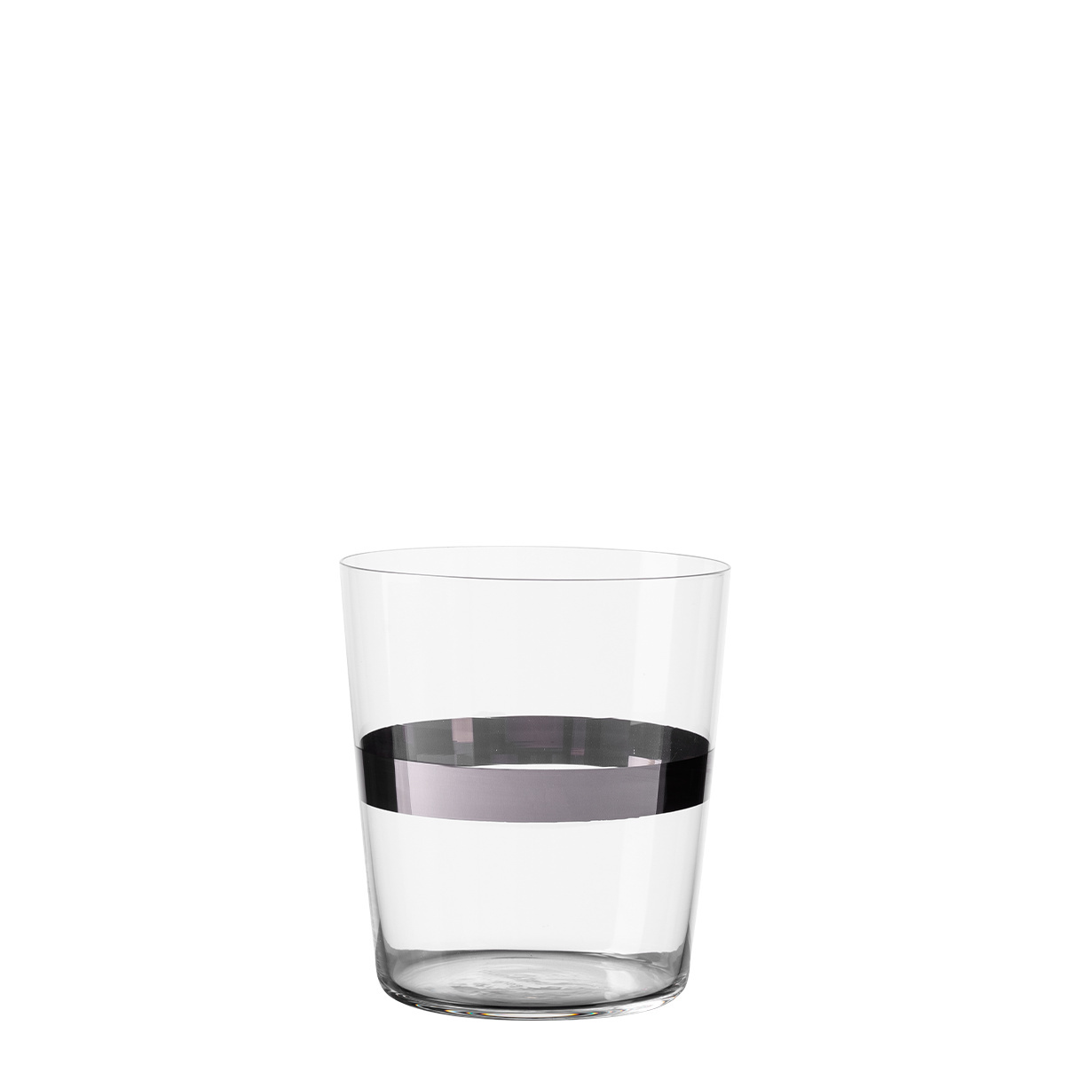Pahare Tumbler cu dungă platinată 440 ml set 6 buc - 21st Century Glas Lunasol META Glass