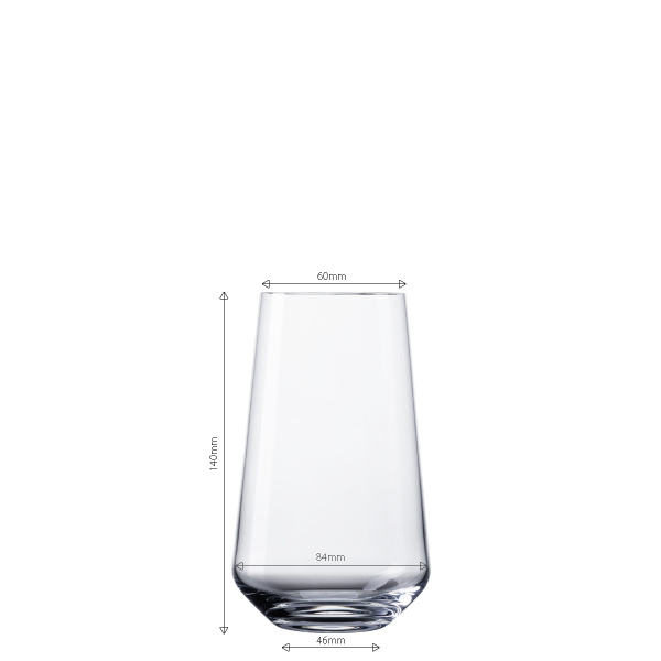 Pahare Tumbler 500 ml set 4 buc - Century Glas Lunasol META Glass