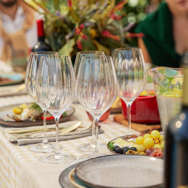 Pahare pentru vin roșu 660 ml set 6 buc. - Optima Line Glas Lunasol