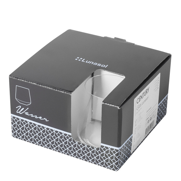 Pahare Tumbler 350 ml set 4 buc - Century Glas Lunasol META Glass