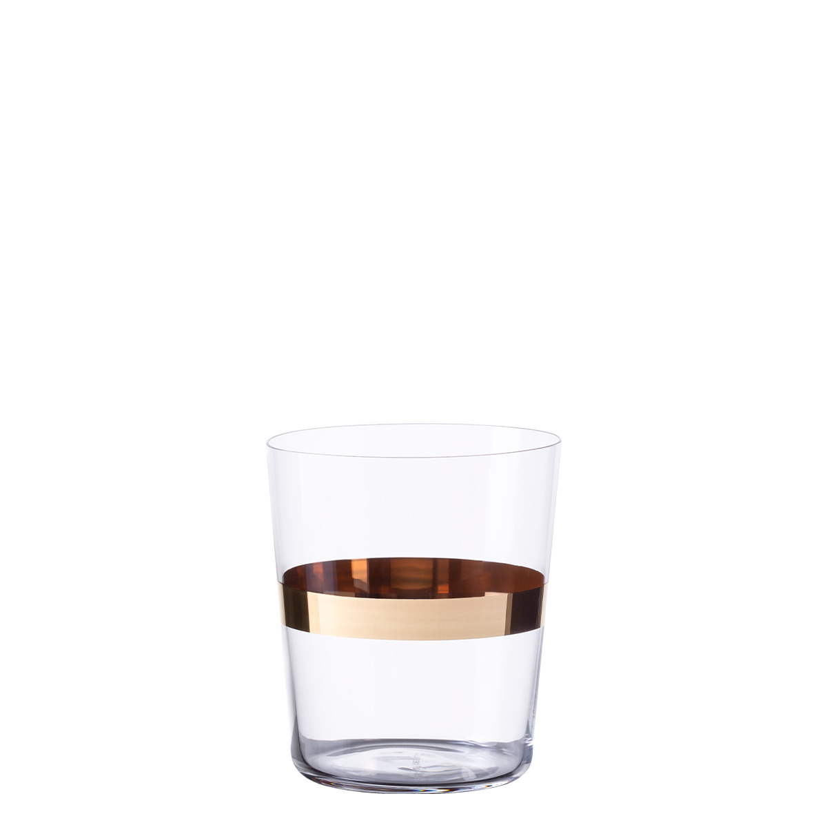 Pahare Tumbler cu dungă aurie 440 ml set 6 buc - 21st Century Glas Lunasol META Glass