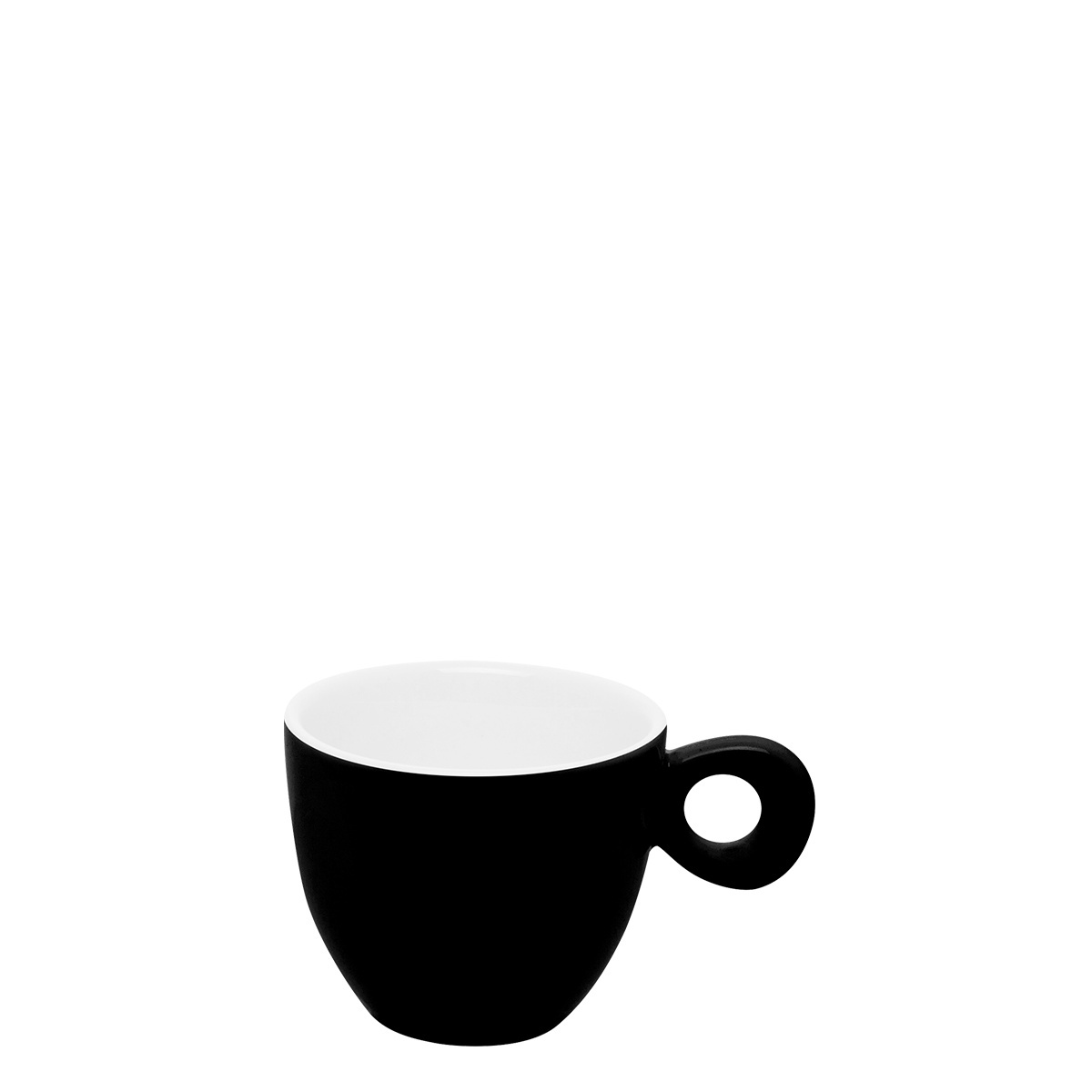 Ceașcă de cafea mokka neagră 90 ml - RGB