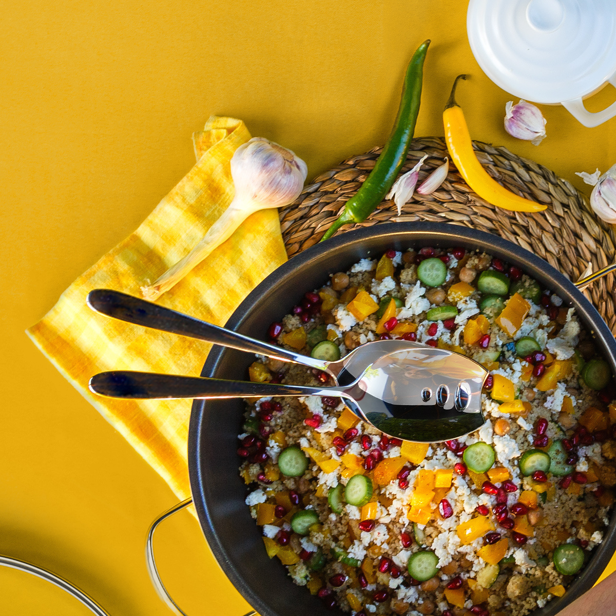 Set de servire pentru salată 2 buc. - Basic Alpha