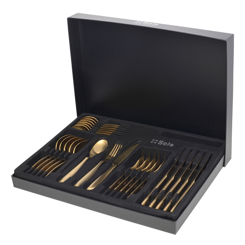 Set tacâmuri 24 buc. - Gaya All Satin auriu
