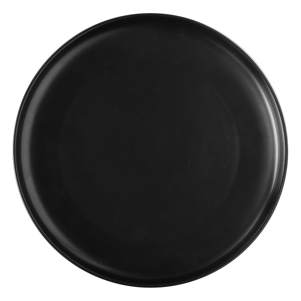 Farfurie întinsă Coupe neagră 25 cm – Flow