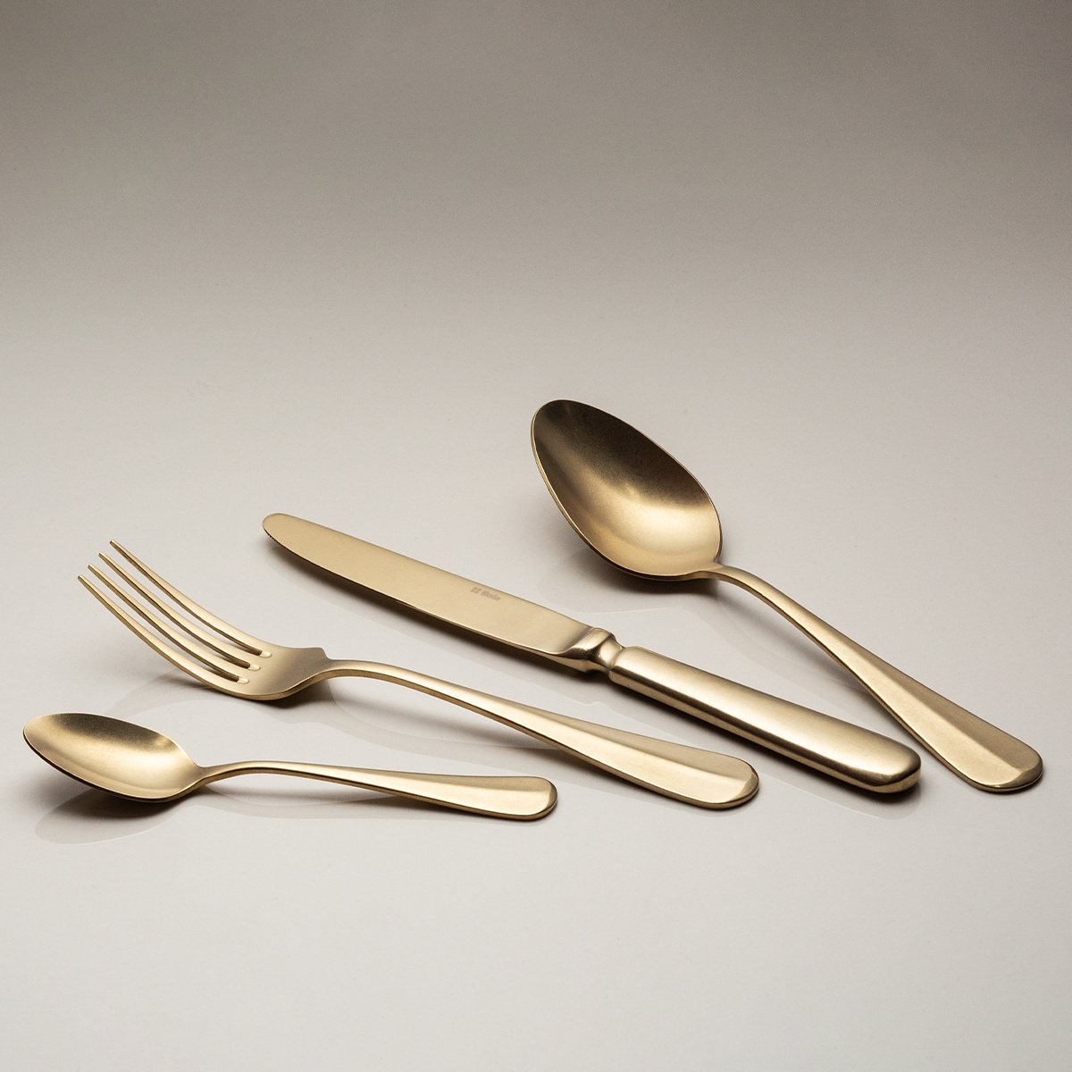 Set tacâmuri 16 buc. - Baguette Vintage PVD Champagne Stone Wash