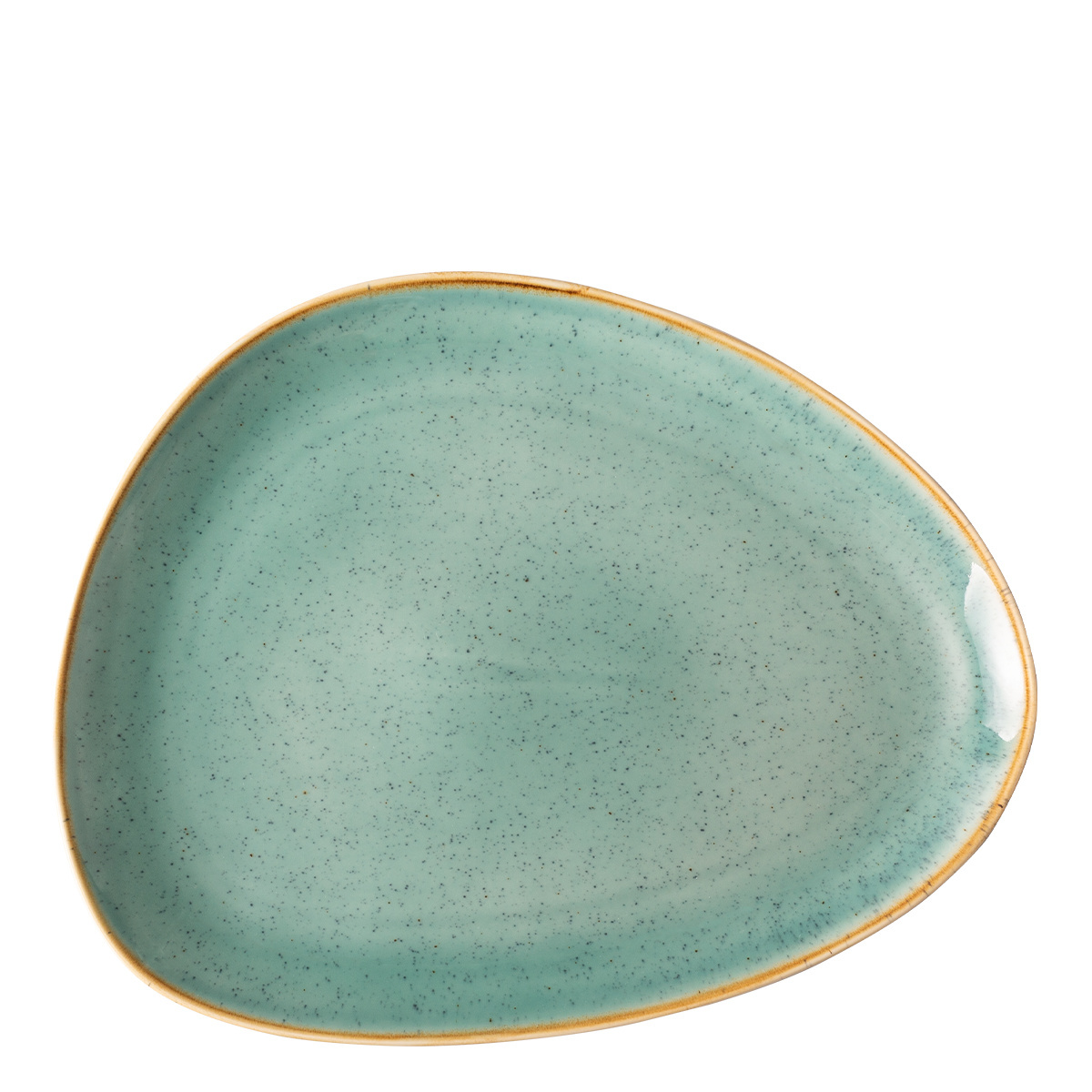Farfurie Triangle Sand turcoaz 30,5 x 24,2 cm – Gaya