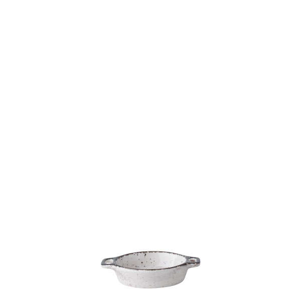 Bol oval Flowl Atelier gri cu mânere 7,9 x 7 cm - Gaya