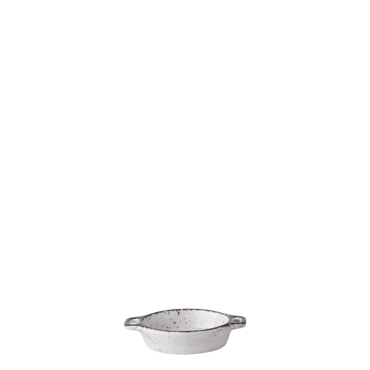 Bol oval Flowl Atelier gri cu mânere 7,9 x 7 cm - Gaya