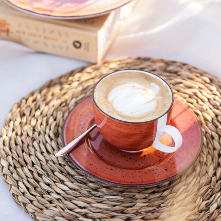Farfurioară pentru cafea 16 cm roșie - Hotel Inn Chic colorată