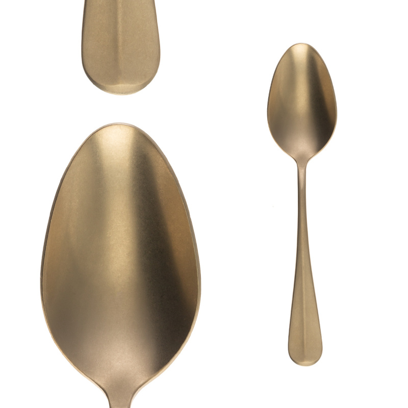 Set tacâmuri 16 buc. - Baguette Vintage PVD Champagne Stone Wash