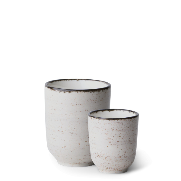 Set porțelan 8 piese - Gaya Atelier gri stropit