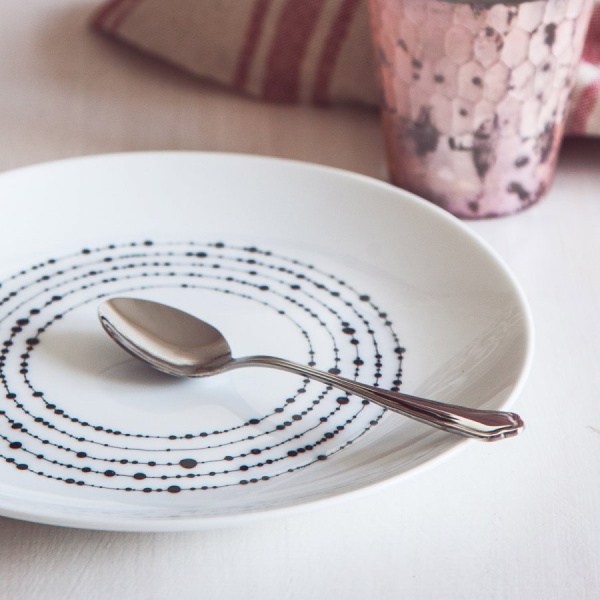 Farfurie desert 20,5 cm set 4 buc - Basic Dots