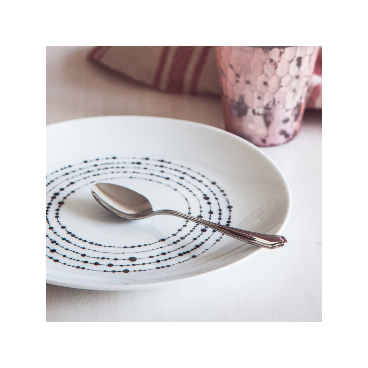 Farfurie desert 20,5 cm set 4 buc - Basic Dots