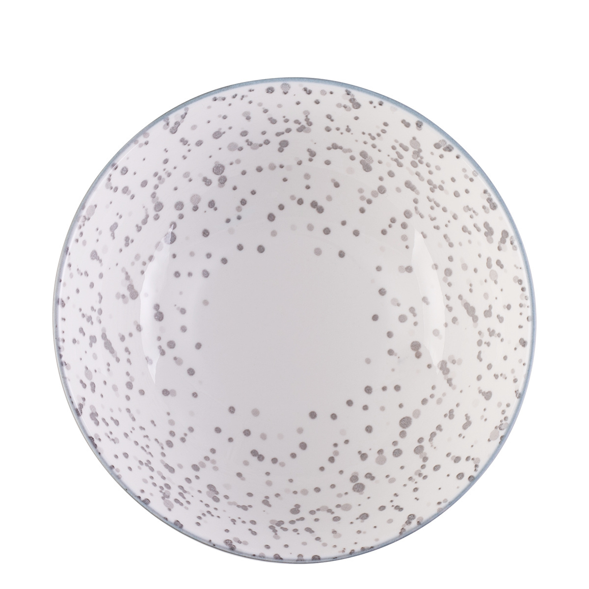 Bol pentru cereale alb / gri deschis 17,8 cm - Basic