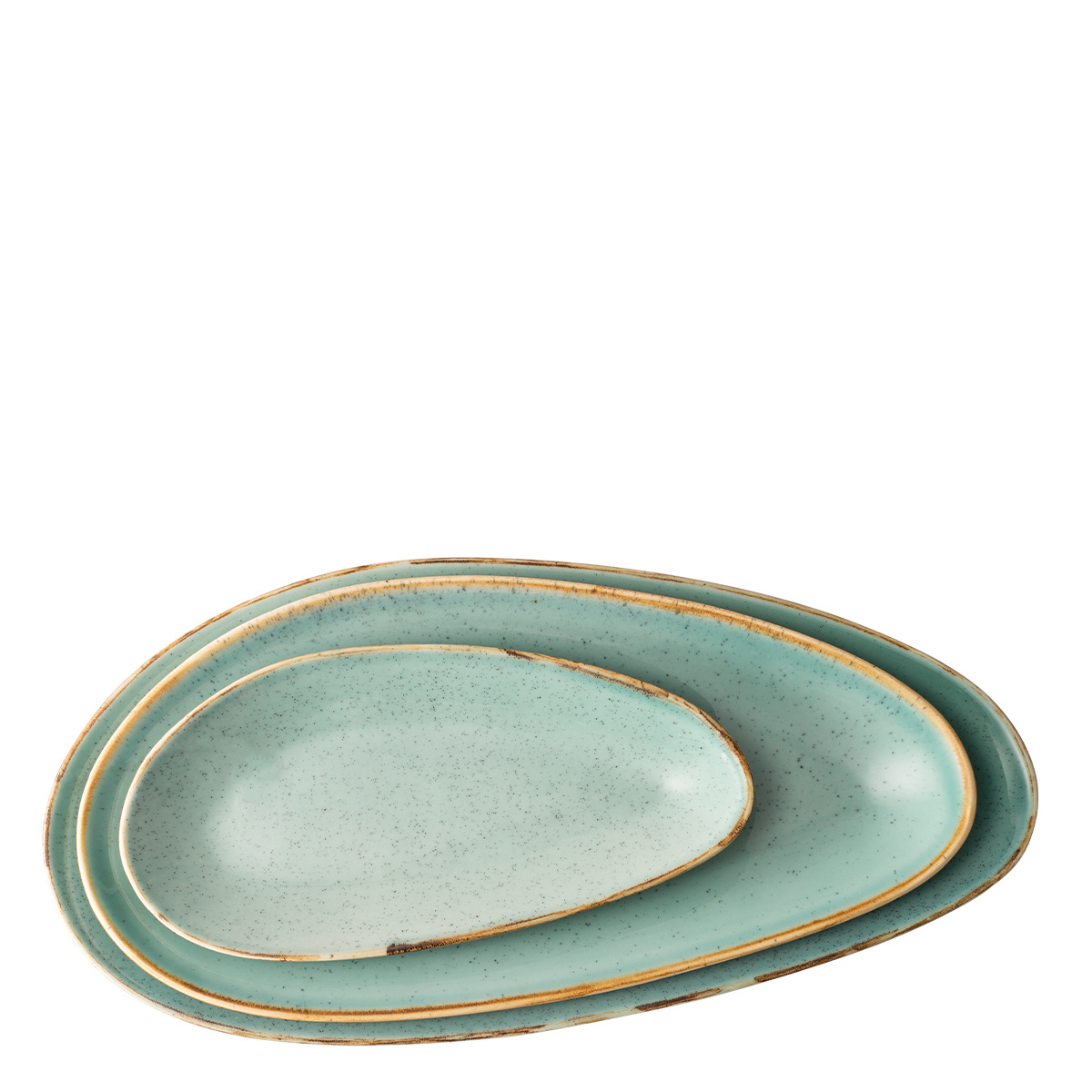 Farfurie ovală Sand turcoaz 25 cm – Gaya