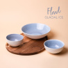 Set Flowl - Boluri Gaya Atelier Glacial Ice + Tavă Triangle Salcâm