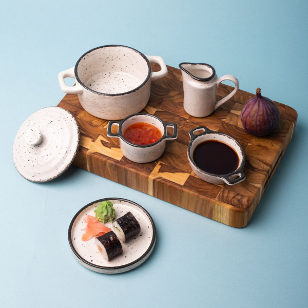 Bol Flowl Atelier gri cu mânere ø 6 cm - Gaya