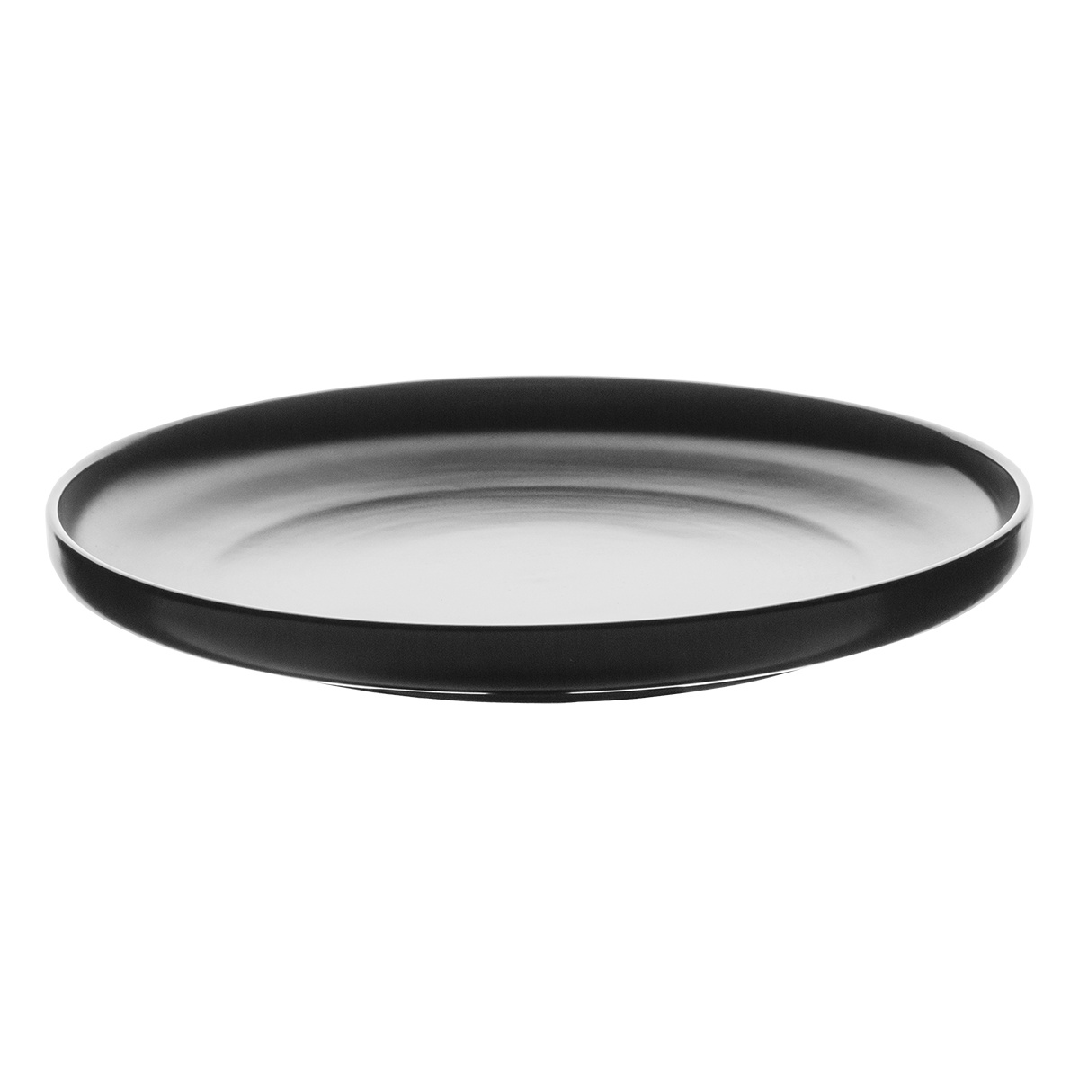 Farfurie întinsă Coupe neagră 25 cm – Flow