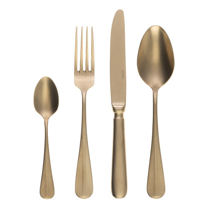 Set tacâmuri 30 buc. - Baguette Vintage PVD Champagne Stone Wash