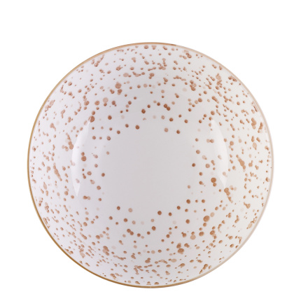 Bol pentru cereale alb / champagne 17,8 cm - Basic