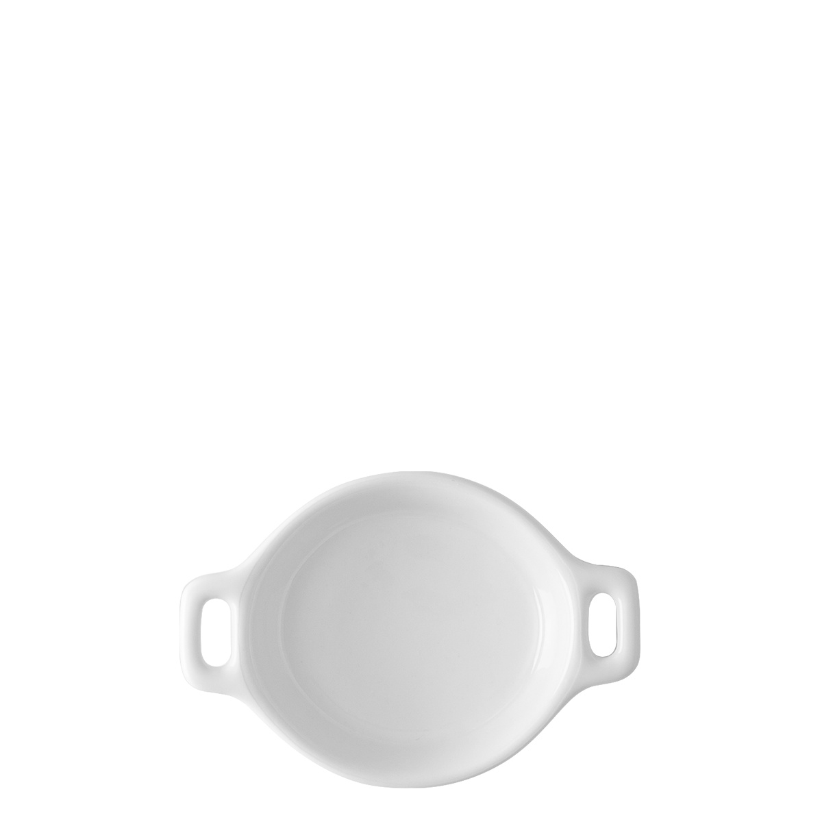 Bol oval Flowl Atelier alb cu toarte 7,9 x 7 cm - Gaya