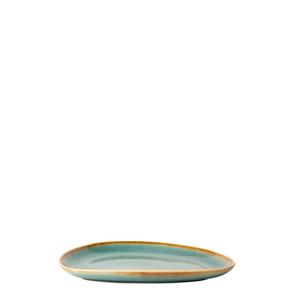 Farfurie Triangle Sand turcoaz 20,5 x 15,9 cm – Gaya