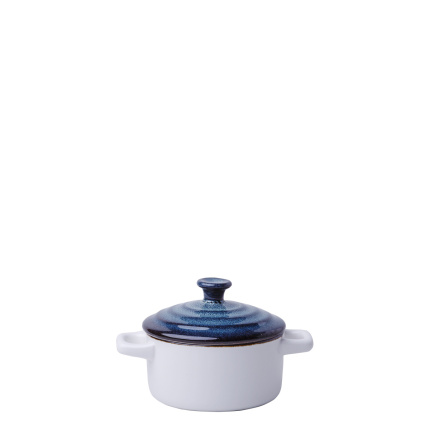 Cratiță cu capac Flowl Atelier albastru ø10,2 cm - Gaya