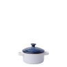 Castron cu capac Flowl Atelier albastru ø10.2 cm - Gaya