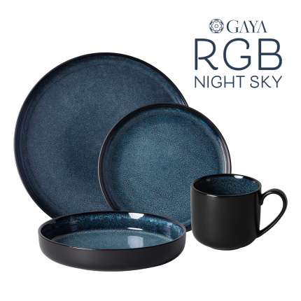 Set porțelan 16 piese - Gaya RGB Night Sky Lunasol