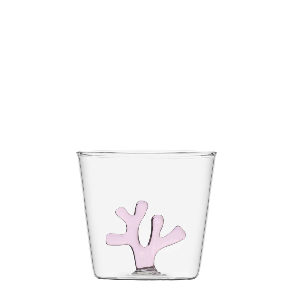 Pahar cu coral roz 350 ml