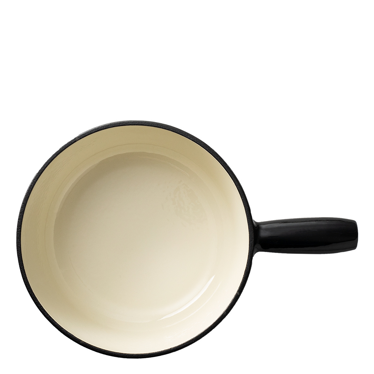Oală pentru fondue din fontă emailată neagră ø 22 cm - Jupiter Lunasol
