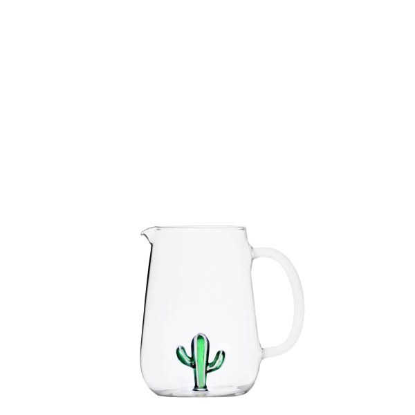 Carafă cu cactus verde-alb 1,75 l - Ichendorf