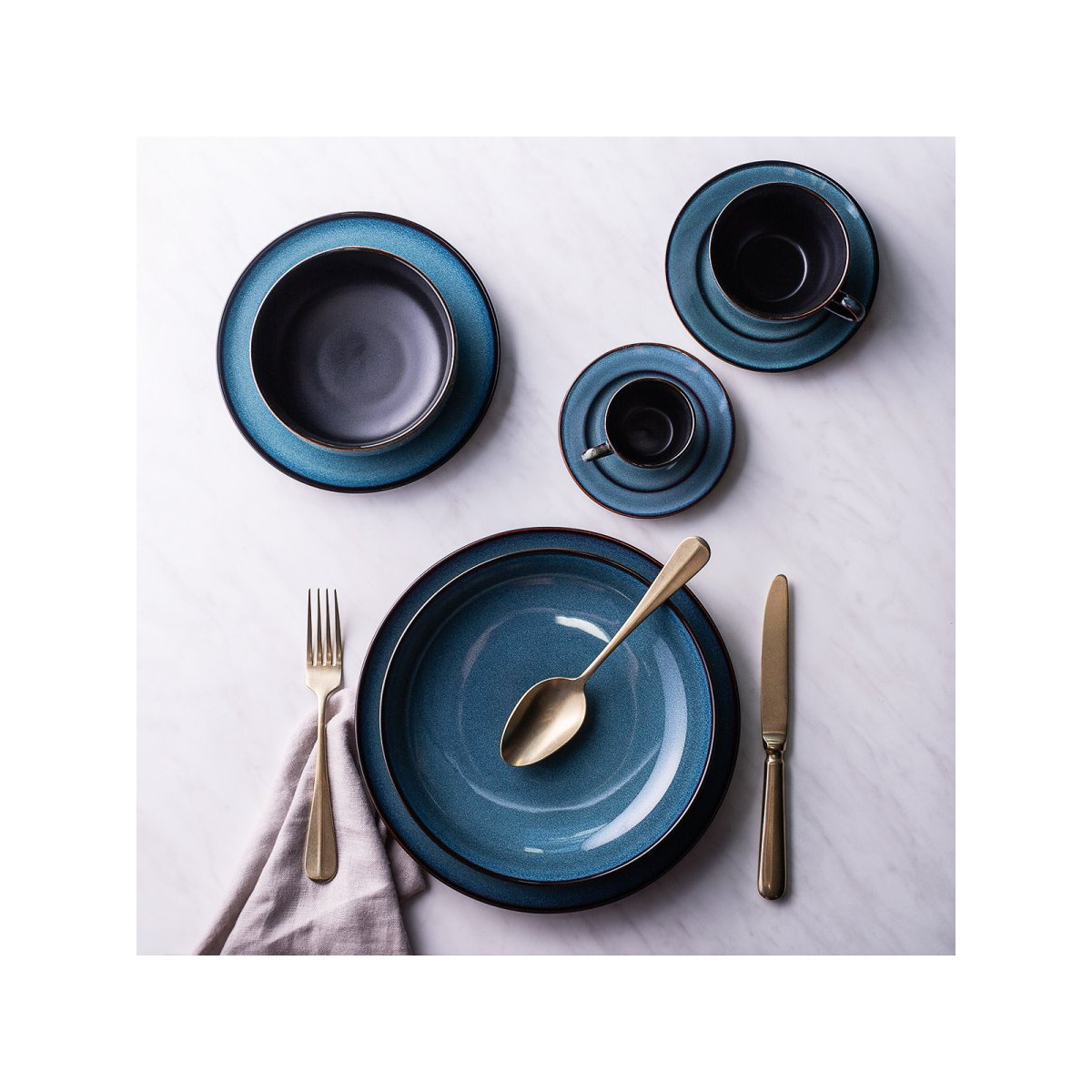 Set farfurii ceramice 12 buc. – Elements Night