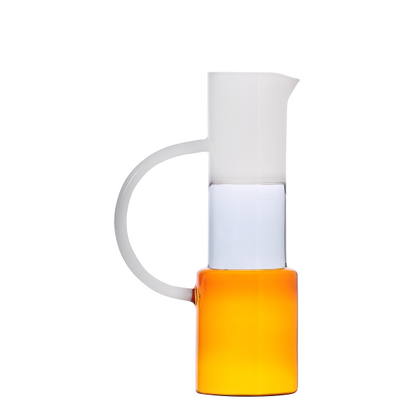 Carafă portocaliu/fumuriu/alb 1,2 l – Ichendorf